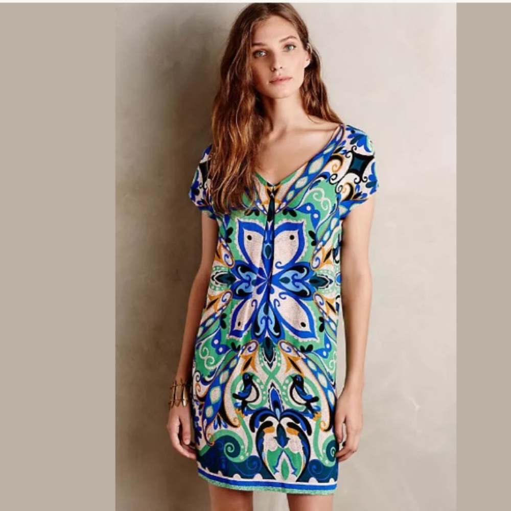 Anthropologie Maeve Bird Folksong Shift Dress S